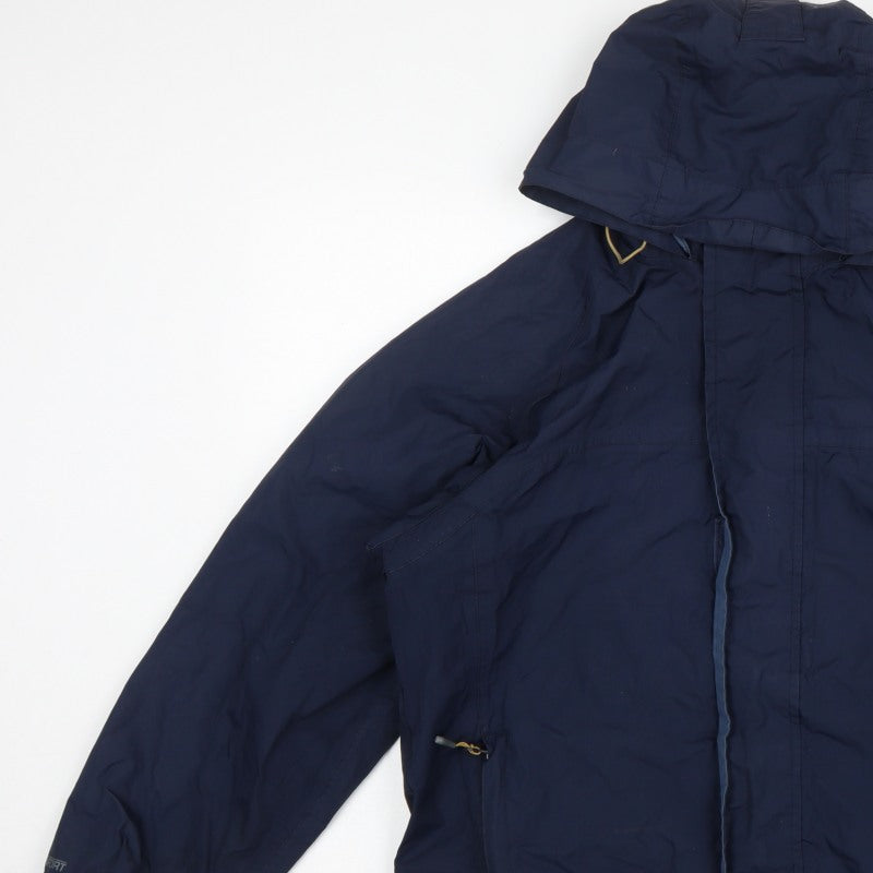 Regatta Men’s Blue M 40in Hydrafort Waterproof Hooded Rain Jacket