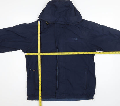 Regatta Men’s Blue M 40in Hydrafort Waterproof Hooded Rain Jacket