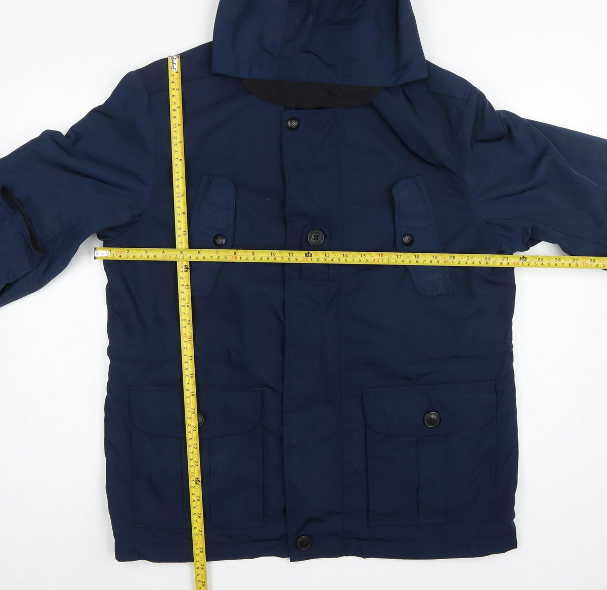Next Men’s Blue Large Hooded Padded Parka Jacket