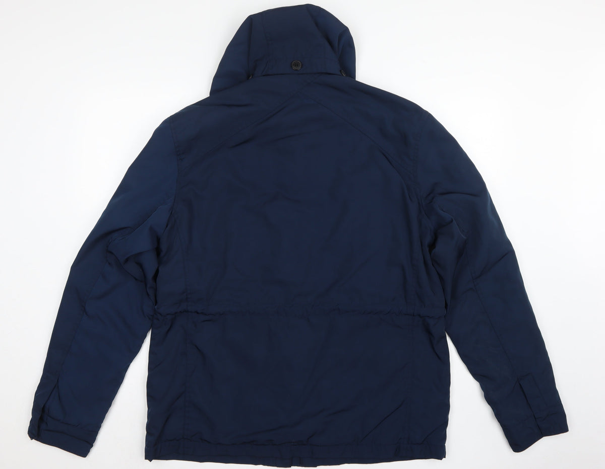 Next Men’s Blue Large Hooded Padded Parka Jacket