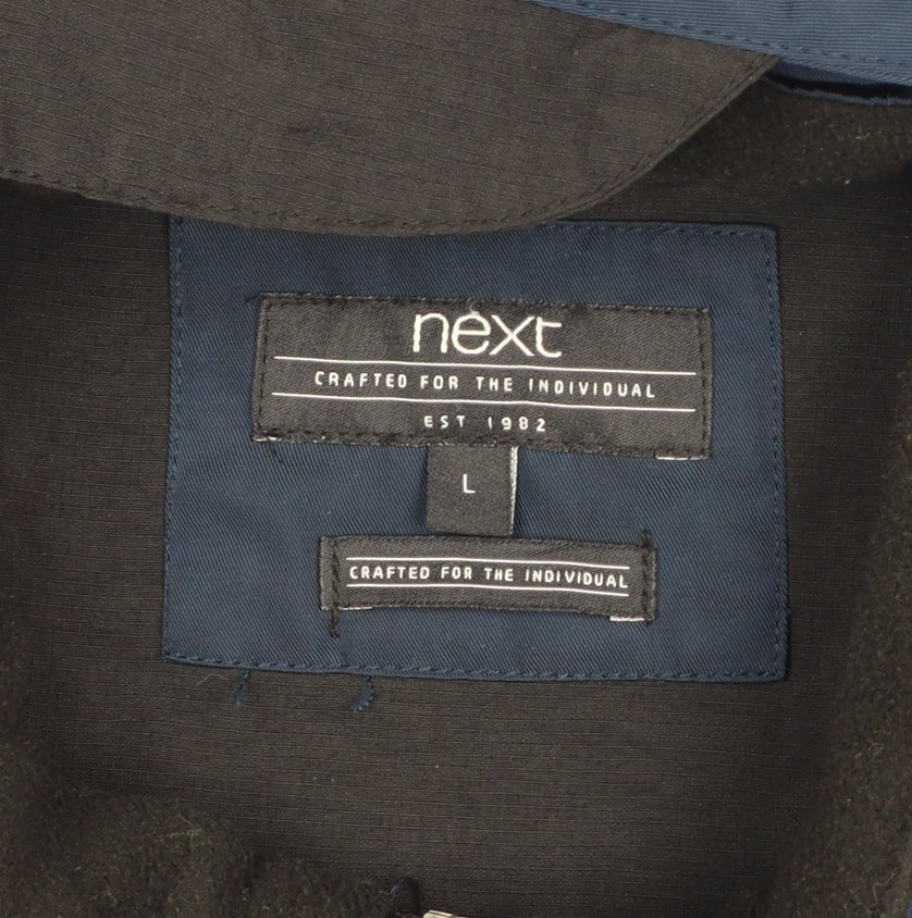 Next Men’s Blue Large Hooded Padded Parka Jacket