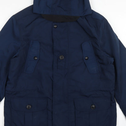 Next Men’s Blue Large Hooded Padded Parka Jacket