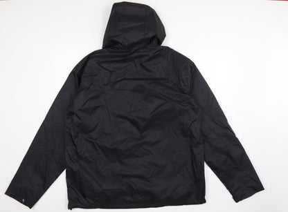 Outdoorsports Men’s Black XL Hooded Windbreaker Jacket