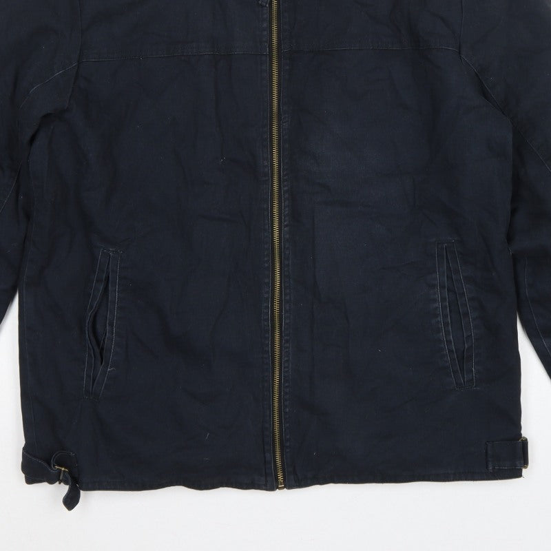 Ringspun Men’s Blue XL Hostrup Military Jacket Full Zip Cotton