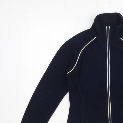 Next Women’s Blue Fleece Full Zip Jacket UK 18 Collared