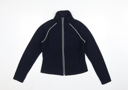 Next Women’s Blue Fleece Full Zip Jacket UK 18 Collared