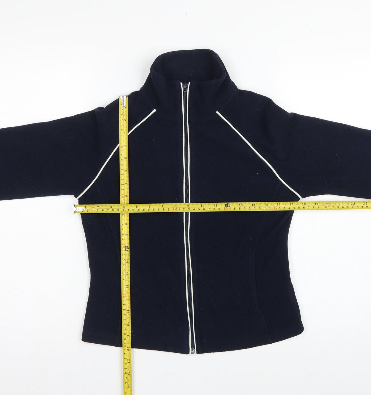 Next Women’s Blue Fleece Full Zip Jacket UK 18 Collared