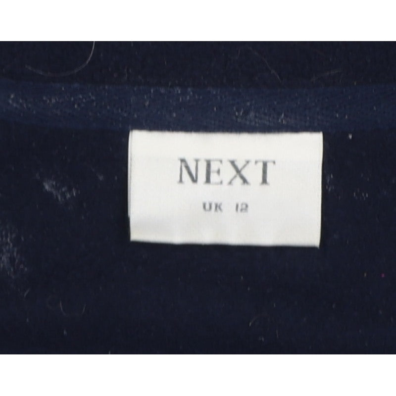 Next Women’s Blue Fleece Full Zip Jacket UK 18 Collared