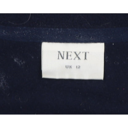 Next Women’s Blue Fleece Full Zip Jacket UK 18 Collared