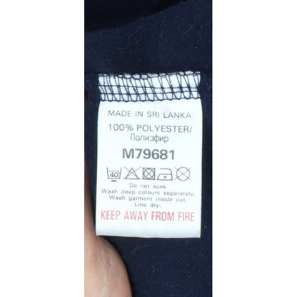 Next Women’s Blue Fleece Full Zip Jacket UK 18 Collared