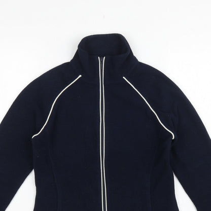 Next Women’s Blue Fleece Full Zip Jacket UK 18 Collared