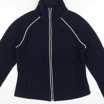 Next Women’s Blue Fleece Full Zip Jacket UK 18 Collared