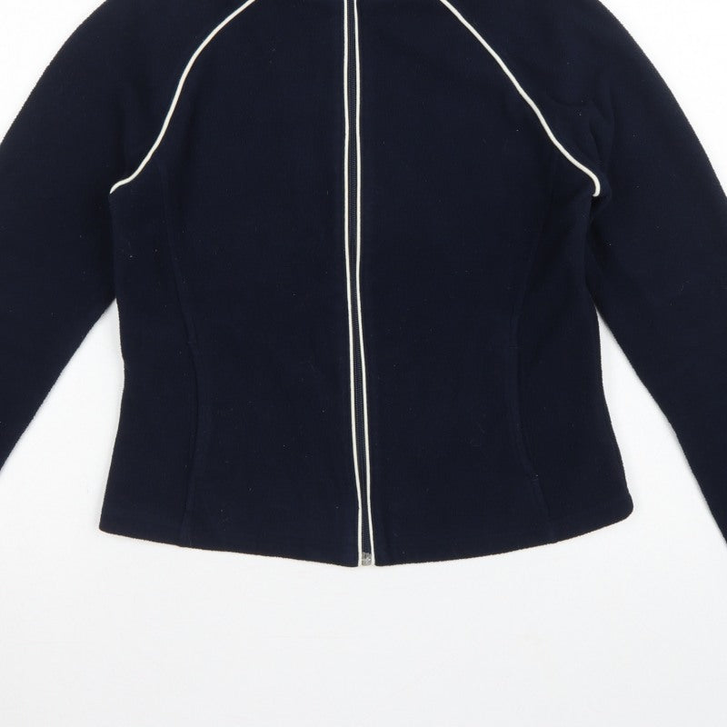 Next Women’s Blue Fleece Full Zip Jacket UK 18 Collared