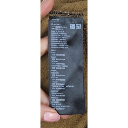 UNIQLO Men’s Brown M Teddy Fleece Button Jacket Pile Casual