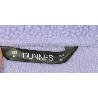 Dunnes Stores Women Purple M Fleece 1/4 Zip Pullover Sweatshirt