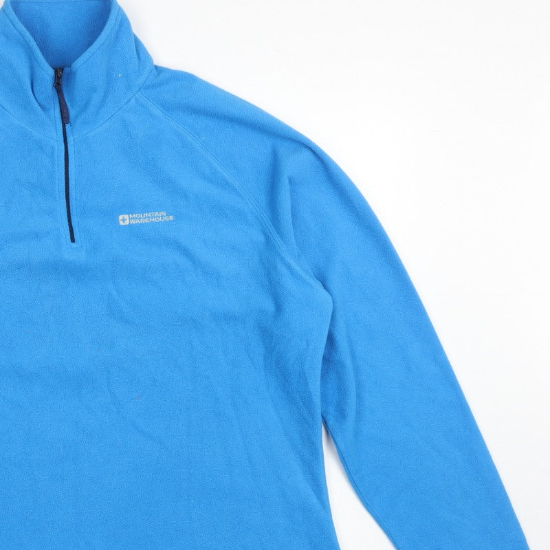 Mountain Warehouse Women Blue UK 20 Fleece 1/4 Zip Pullover Sweatshirt