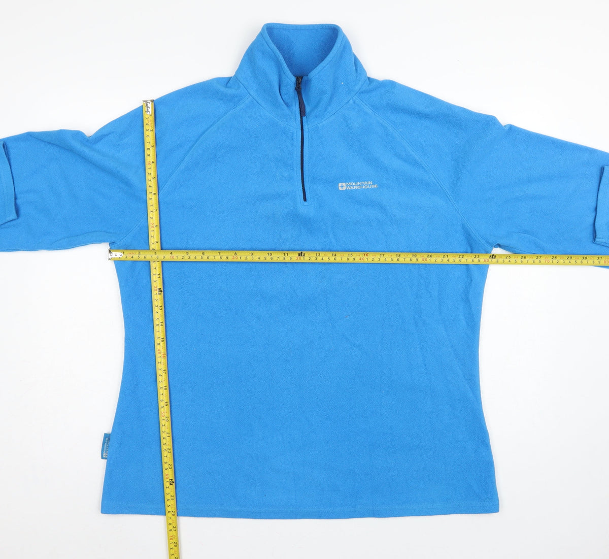Mountain Warehouse Women Blue UK 20 Fleece 1/4 Zip Pullover Sweatshirt