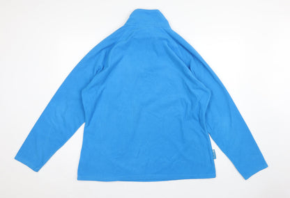 Mountain Warehouse Women Blue UK 20 Fleece 1/4 Zip Pullover Sweatshirt