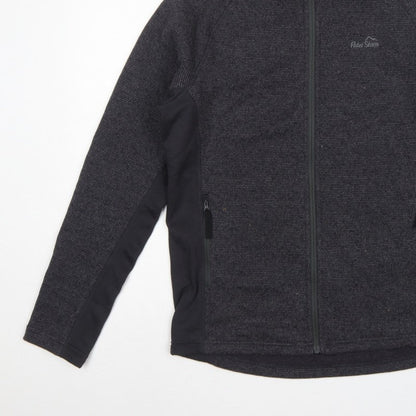 Peter Storm Men Grey M Hooded Full Zip Fleece Outdoor Jacket