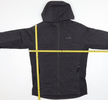 Peter Storm Men Grey M Hooded Full Zip Fleece Outdoor Jacket