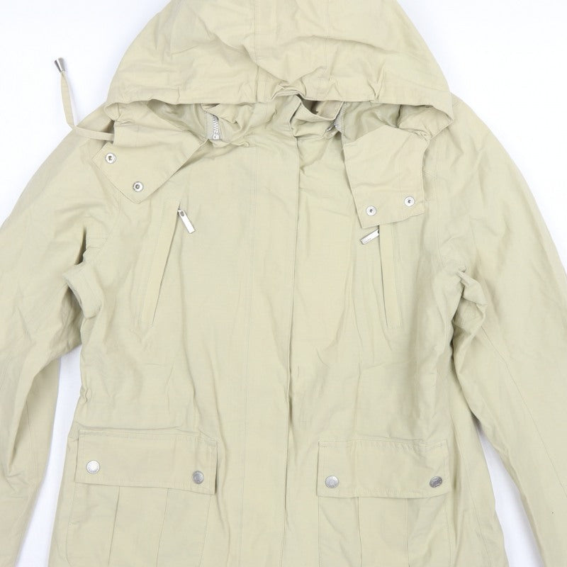 Maine Debenhams Women’s Ivory Size 12 Hooded Parka Jacket