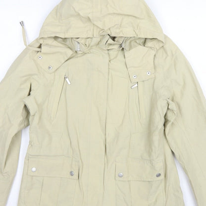 Maine Debenhams Women’s Ivory Size 12 Hooded Parka Jacket