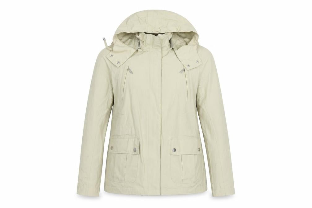Maine Debenhams Women’s Ivory Size 12 Hooded Parka Jacket