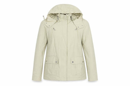 Maine Debenhams Women’s Ivory Size 12 Hooded Parka Jacket