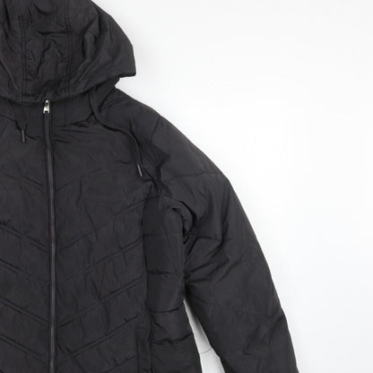 Capsule Women Black UK 16 Hooded Quilted Puffer Jacket