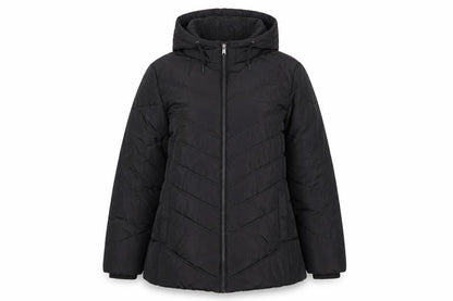 Capsule Women Black UK 16 Hooded Quilted Puffer Jacket