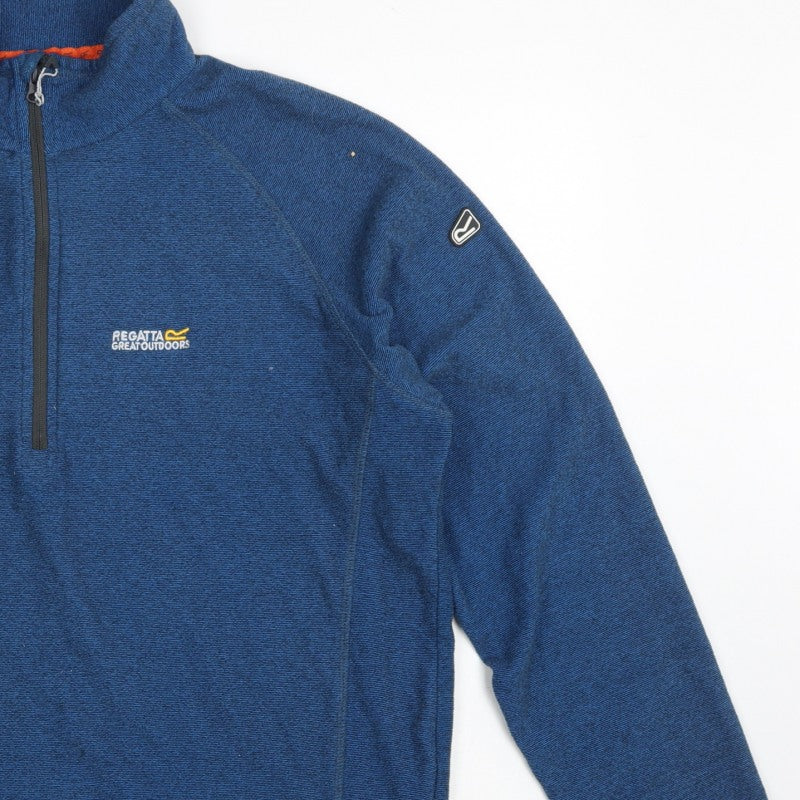 Regatta Men’s Blue XL Half Zip High Neck Outdoor Fleece Sweatshirt