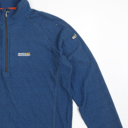 Regatta Men’s Blue XL Half Zip High Neck Outdoor Fleece Sweatshirt