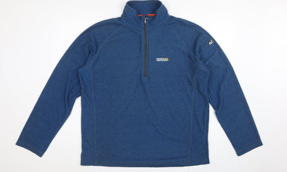 Regatta Men’s Blue XL Half Zip High Neck Outdoor Fleece Sweatshirt