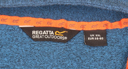 Regatta Men’s Blue XL Half Zip High Neck Outdoor Fleece Sweatshirt
