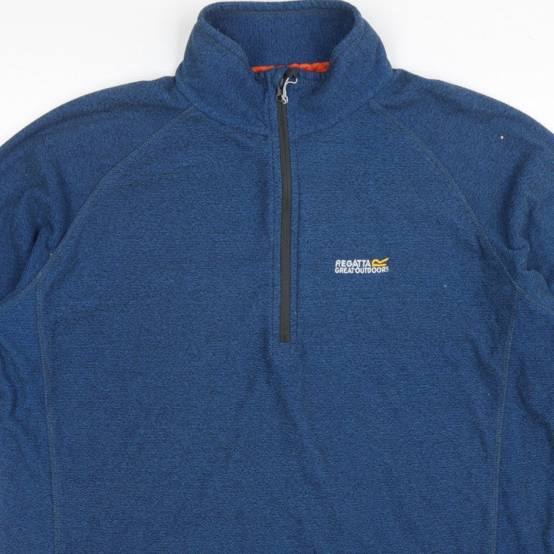 Regatta Men’s Blue XL Half Zip High Neck Outdoor Fleece Sweatshirt