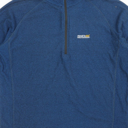 Regatta Men’s Blue XL Half Zip High Neck Outdoor Fleece Sweatshirt