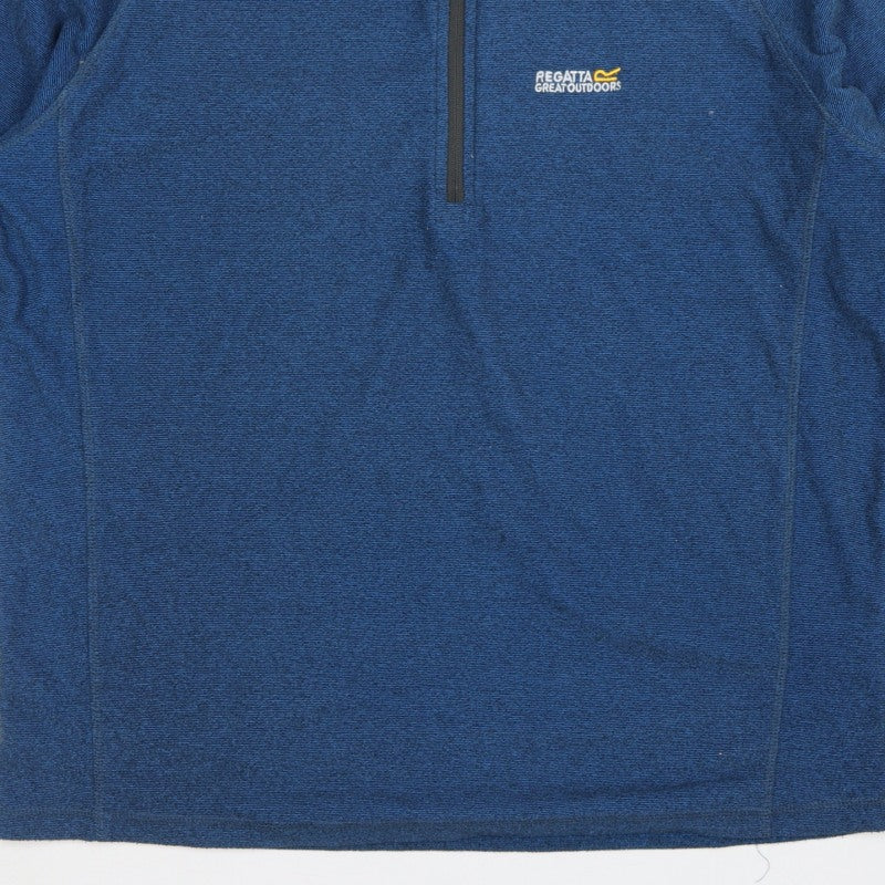 Regatta Men’s Blue XL Half Zip High Neck Outdoor Fleece Sweatshirt