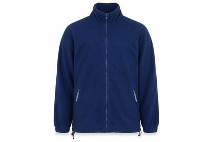 Mountainlife Men’s Blue L Full Zip Fleece Jacket Hiking Pockets