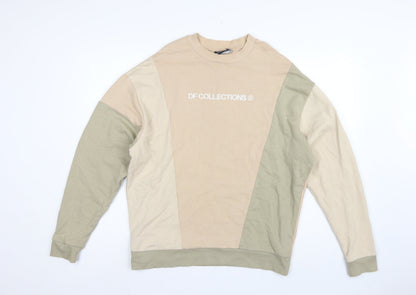ASOS Design Men’s Multicoloured S Logo Colour Block Sweatshirt