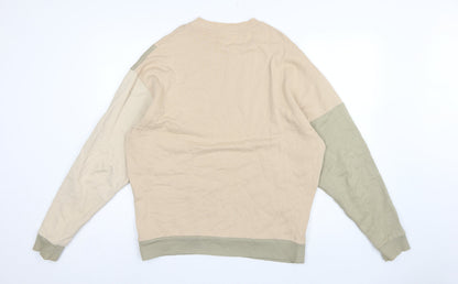 ASOS Design Men’s Multicoloured S Logo Colour Block Sweatshirt