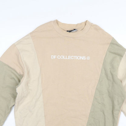 ASOS Design Men’s Multicoloured S Logo Colour Block Sweatshirt