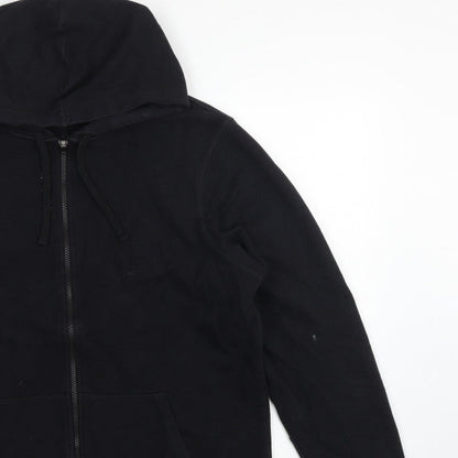 Reebok Men’s Black L Full Zip Hooded Fleece Hoodie Pockets