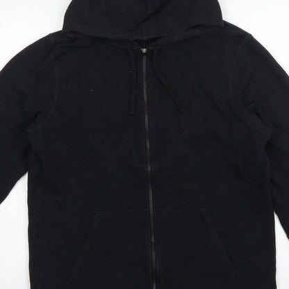 Reebok Men’s Black L Full Zip Hooded Fleece Hoodie Pockets