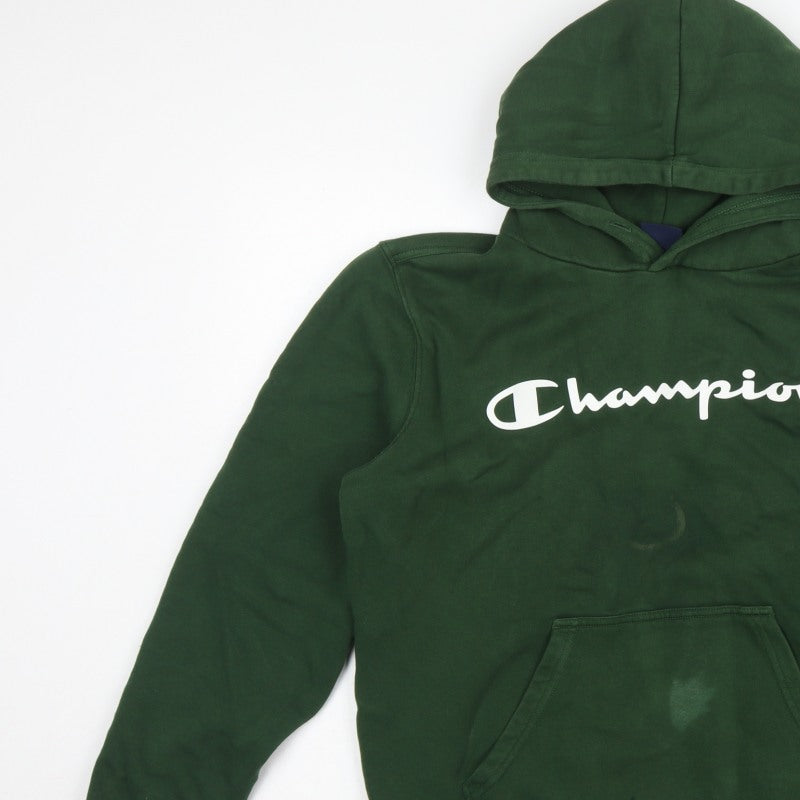 Champion Men’s Green M Pullover Logo Hoodie Pocket