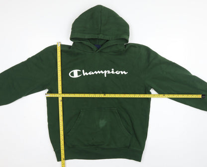 Champion Men’s Green M Pullover Logo Hoodie Pocket