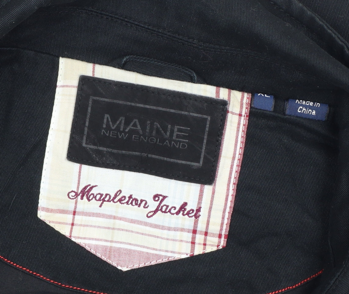 Maine New England Men’s Black XL Mappleton Full Zip Cotton Jacket