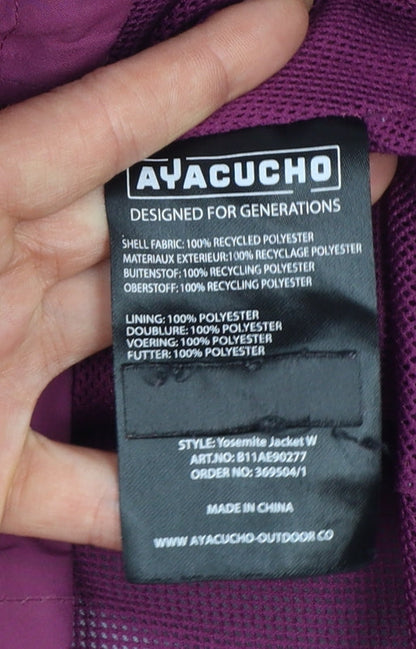 Ayacucho Women’s Purple M Yosemite Waterproof Hooded Rain Jacket