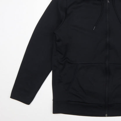 Under Armour Men’s Black 2XL Loose Full Zip Hooded Sports Hoodie