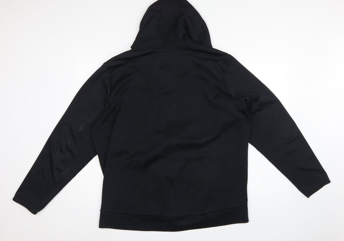Under Armour Men’s Black 2XL Loose Full Zip Hooded Sports Hoodie