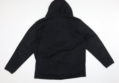 Under Armour Men’s Black 2XL Loose Full Zip Hooded Sports Hoodie